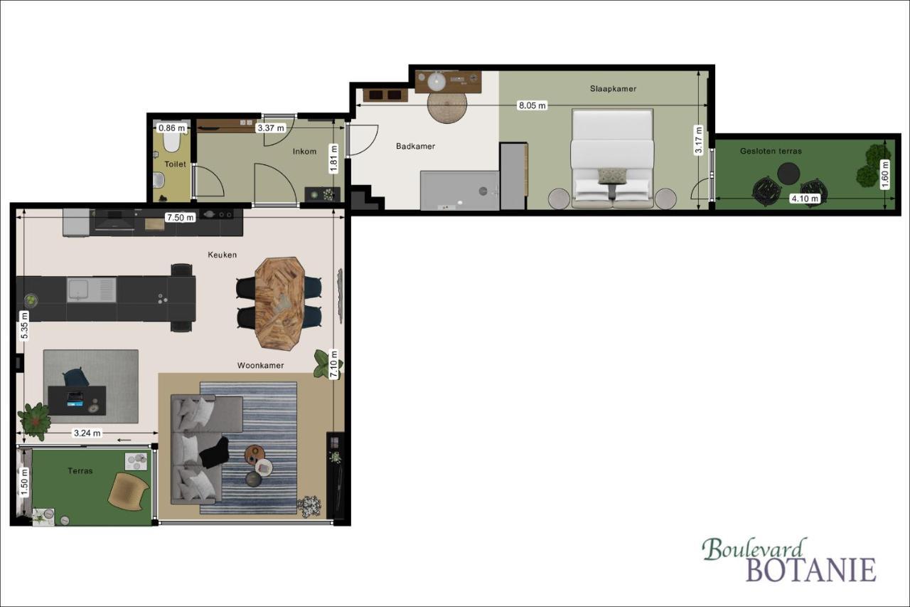 Boulevard Botanie City Apartment With Parking 哈瑟尔特 外观 照片